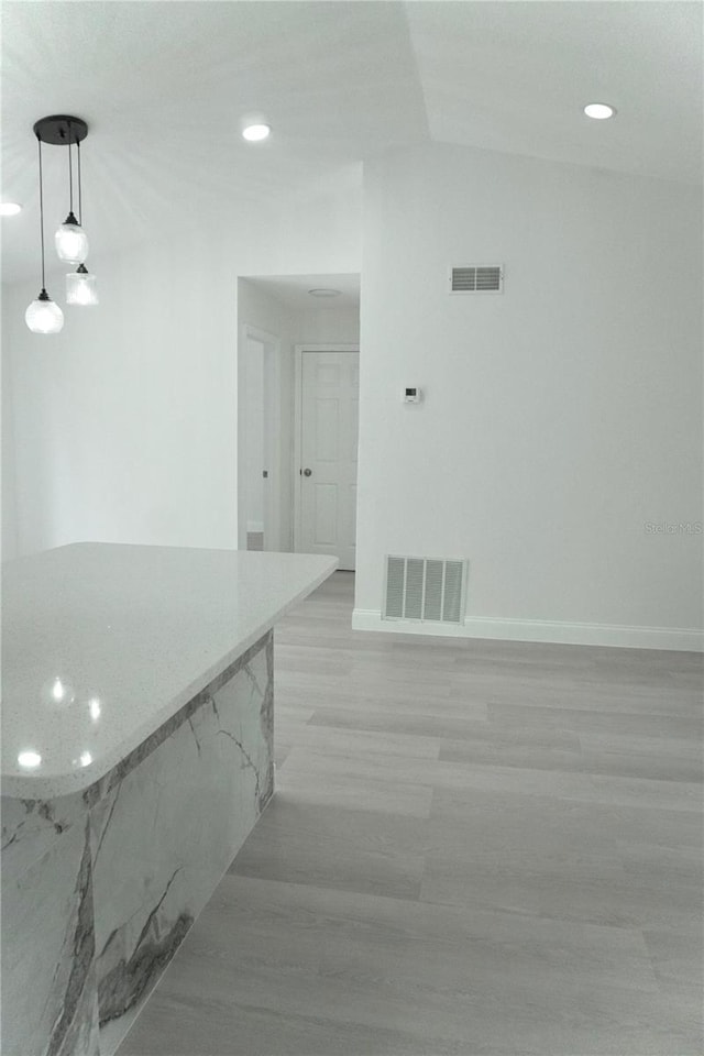 empty room featuring light hardwood / wood-style flooring