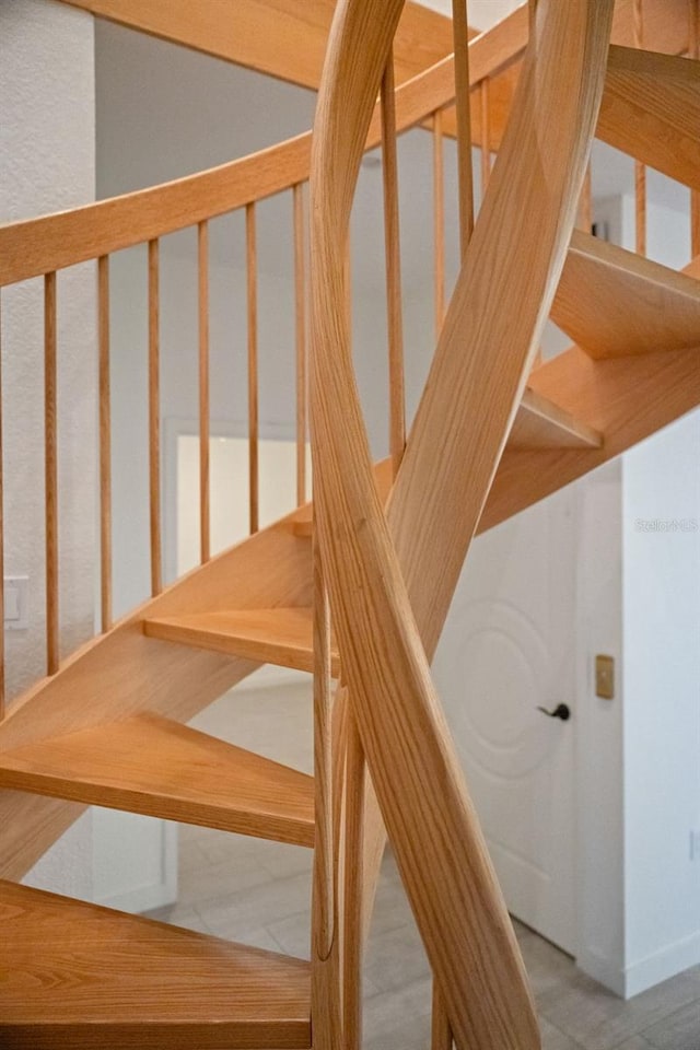 view of staircase