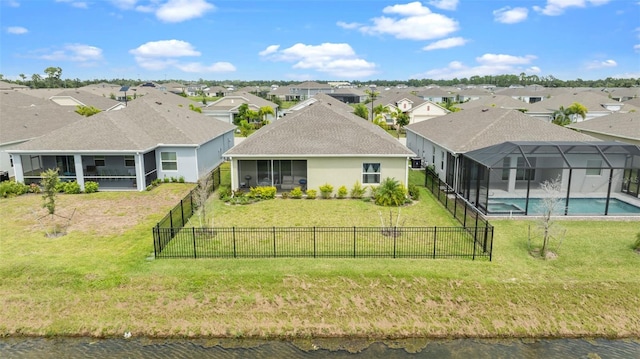 exterior space featuring a water view