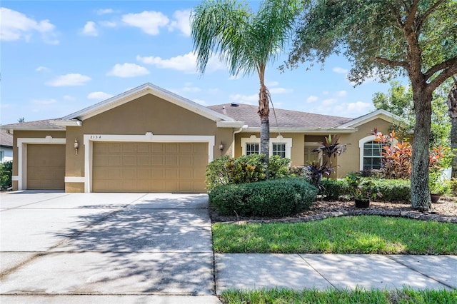 ranch-style house with a garage