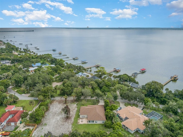 4609 Indian River Dr, Cocoa, FL 32927 - drone / aerial view with a water view