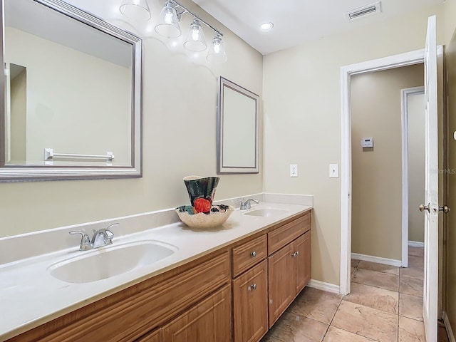 bathroom with vanity