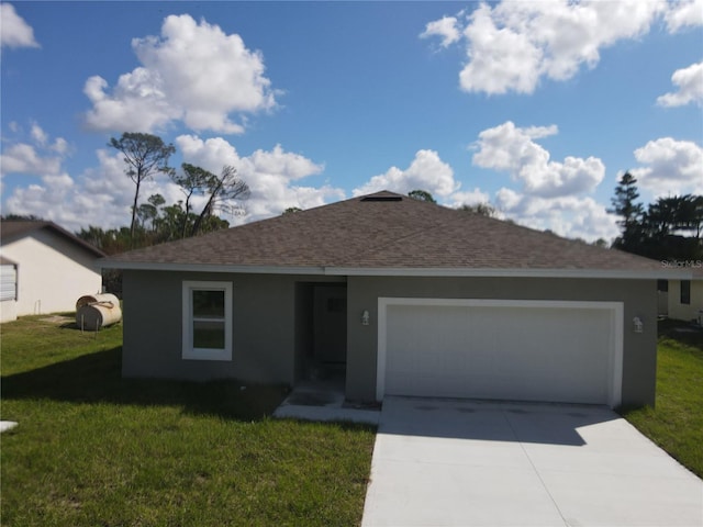 1378 Wilmette St, Port Charlotte, FL 33980 - ranch-style home featuring stucco siding, a front lawn, and a shingled roof