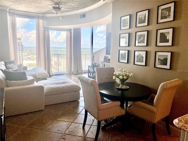 view of dining space