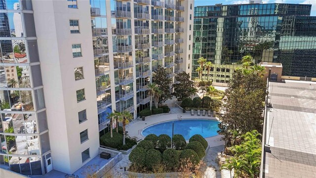 155 S Court Ave Unit 2710, Orlando, FL 32801 - community pool with a city view