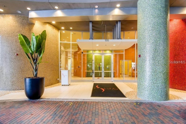 155 S Court Ave Unit 2710, Orlando, FL 32801 - view of exterior entry featuring french doors