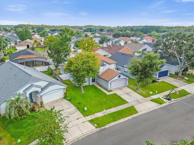 bird's eye view featuring a residential view