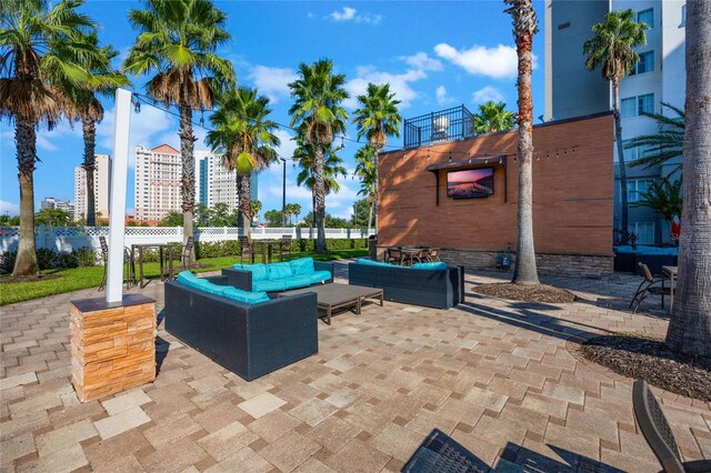 7383 Universal Blvd Unit 710, Orlando, FL 32819 - view of patio / terrace featuring an outdoor hangout area