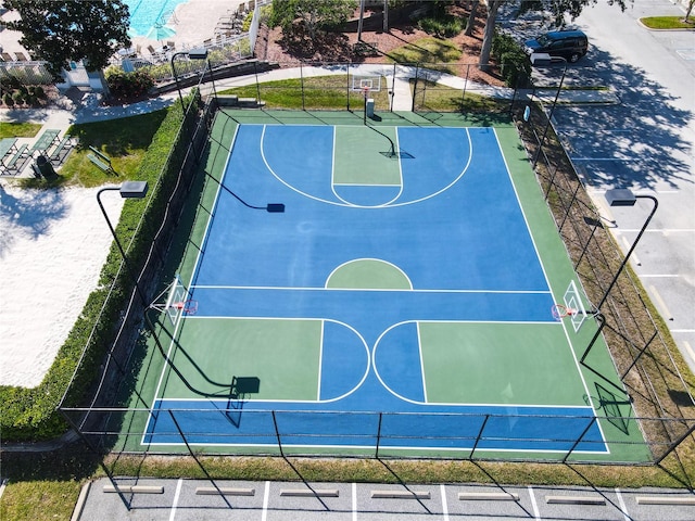 view of sport court