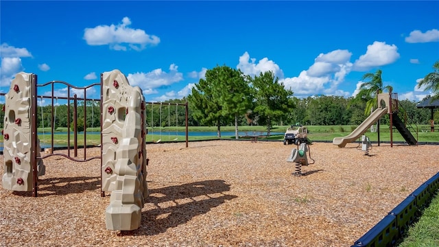 view of jungle gym