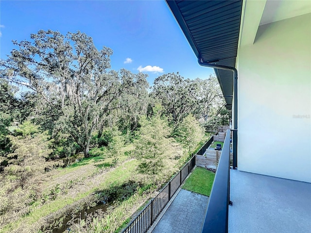 view of balcony