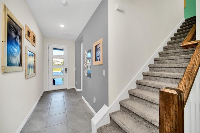 entryway featuring tile patterned floors