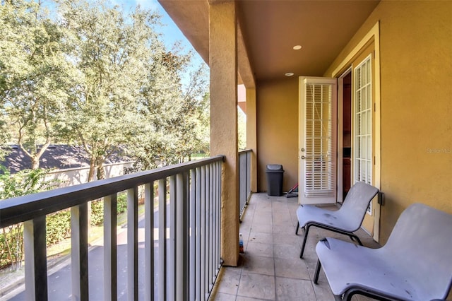 view of balcony