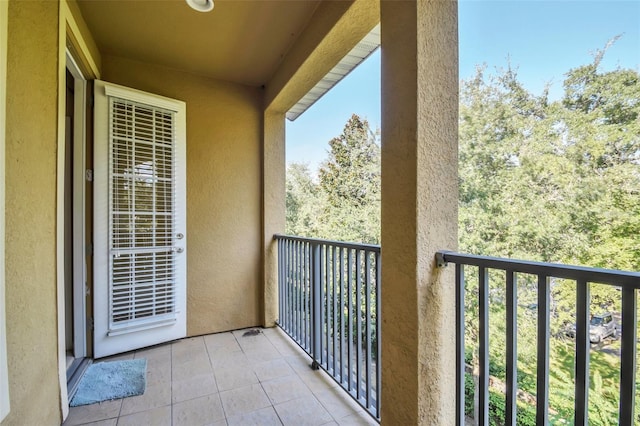 view of balcony