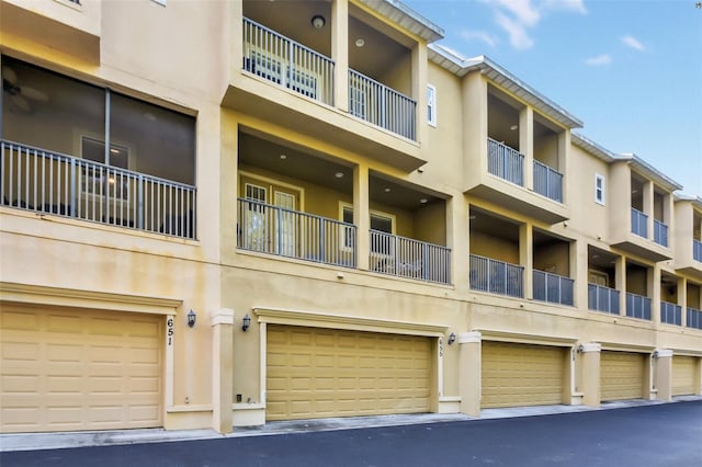 view of property with an attached garage