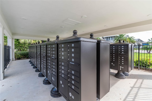 view of community with a mail area