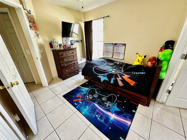 view of tiled bedroom