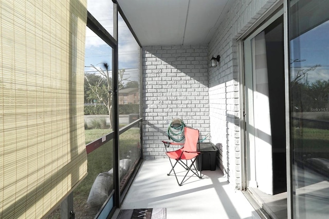 view of sunroom