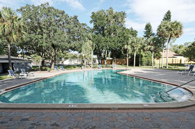 community pool featuring a patio