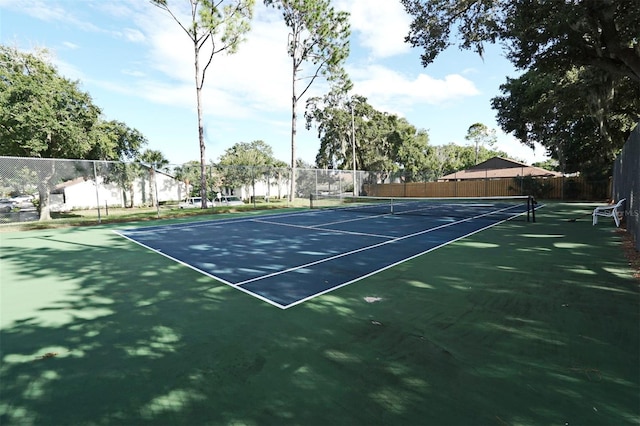 view of tennis court