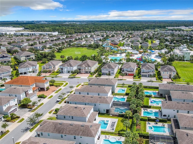 birds eye view of property