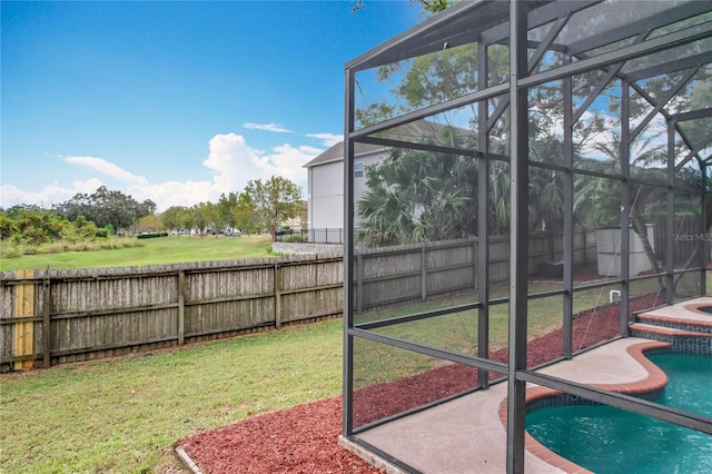 view of sunroom