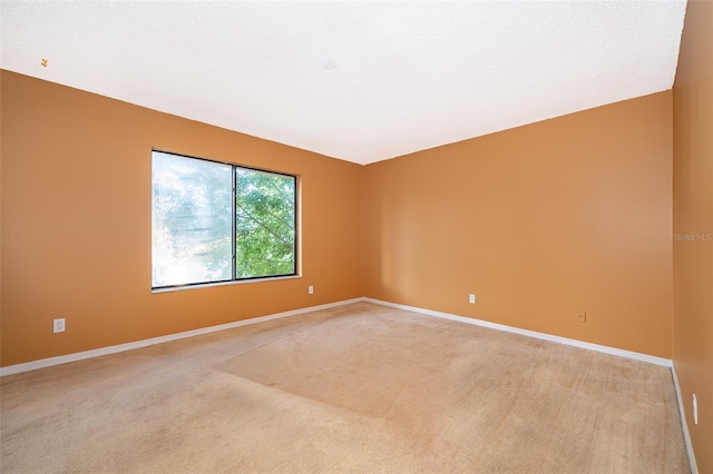 unfurnished room featuring a textured ceiling and carpet flooring