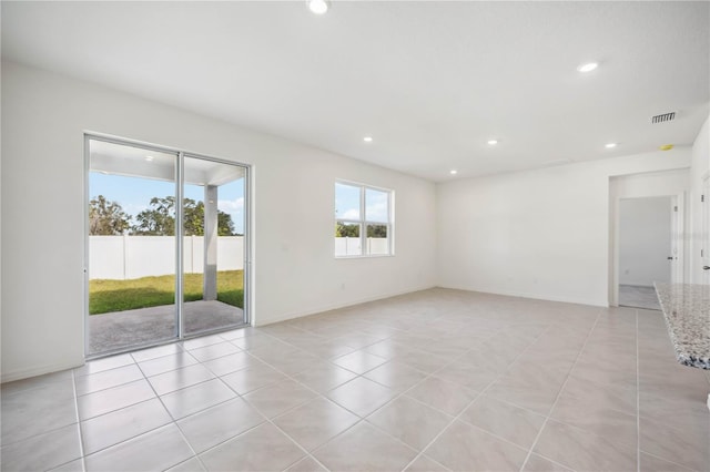 view of tiled empty room