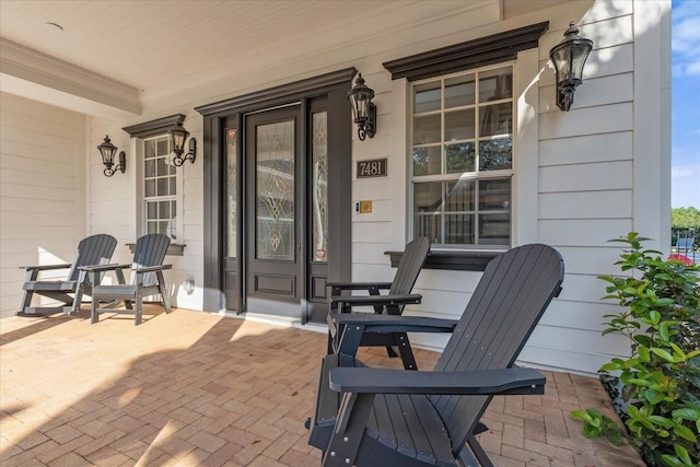 view of patio / terrace with a porch