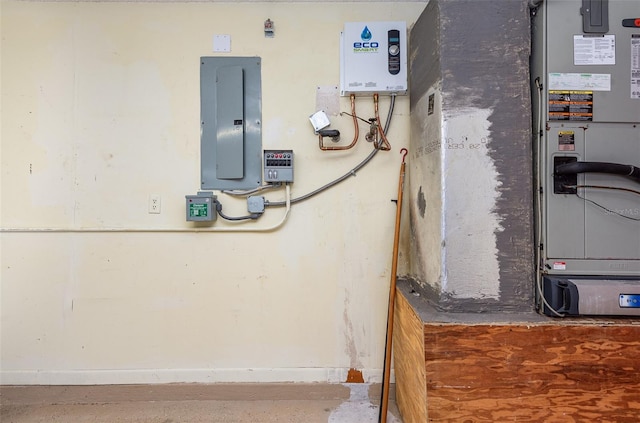 utility room with electric panel