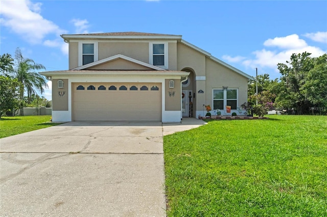 view of front of property with a front yard