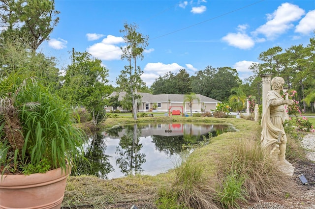 view of water feature