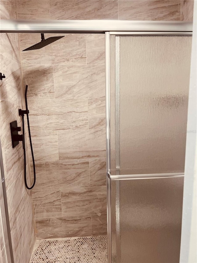 bathroom with walk in shower