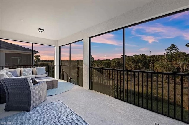 view of sunroom / solarium