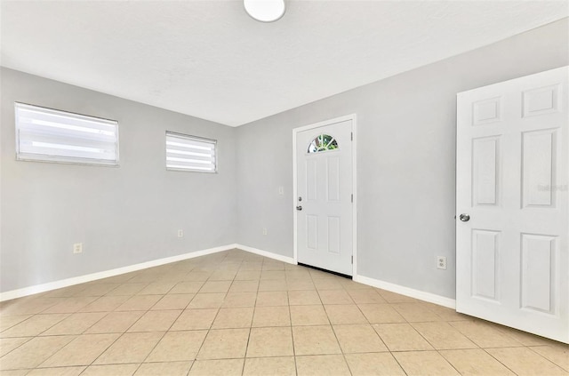 view of tiled entrance foyer