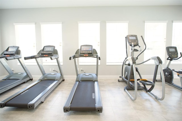 view of exercise room