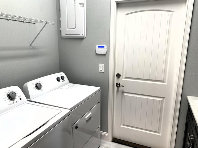 11 Rio Vista Dr, Palm Coast, FL 32137 - washroom featuring washing machine and dryer and electric panel
