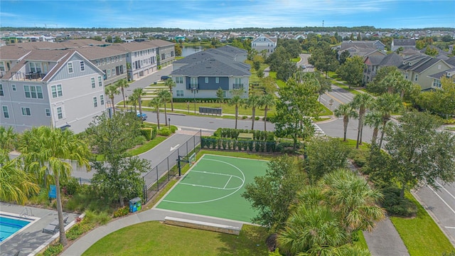 view of basketball court