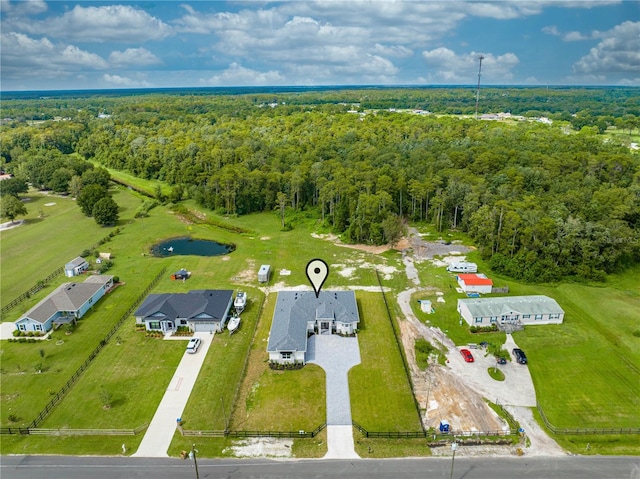 birds eye view of property