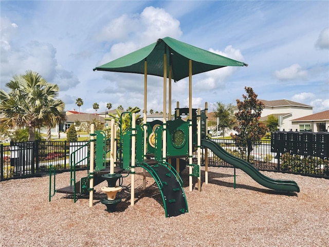 view of jungle gym