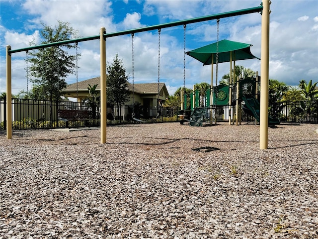 view of jungle gym