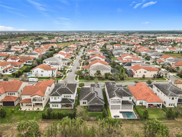 aerial view featuring a residential view