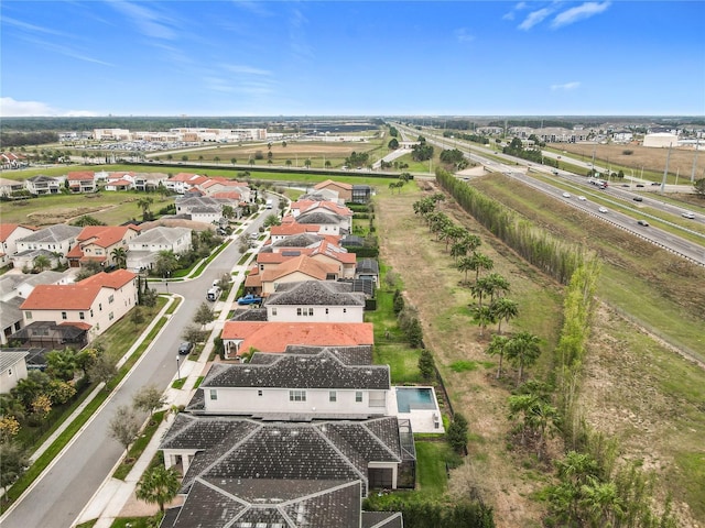 aerial view featuring a residential view