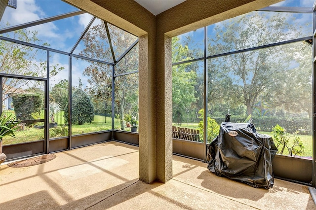 view of sunroom / solarium