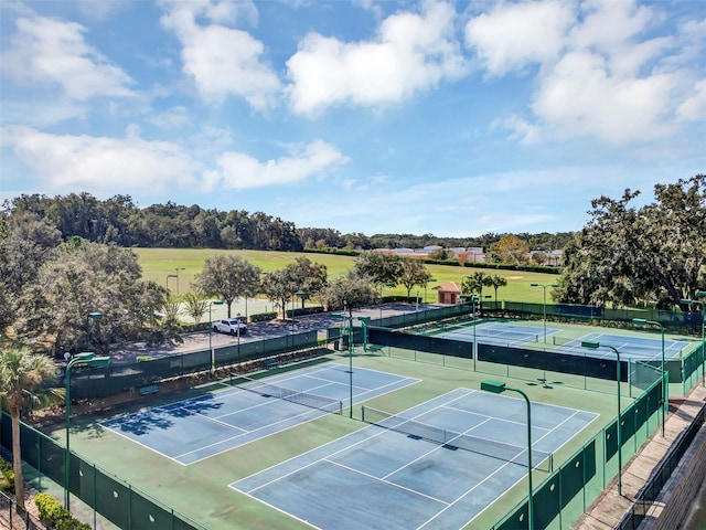 view of sport court