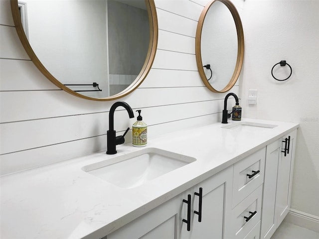 bathroom featuring vanity