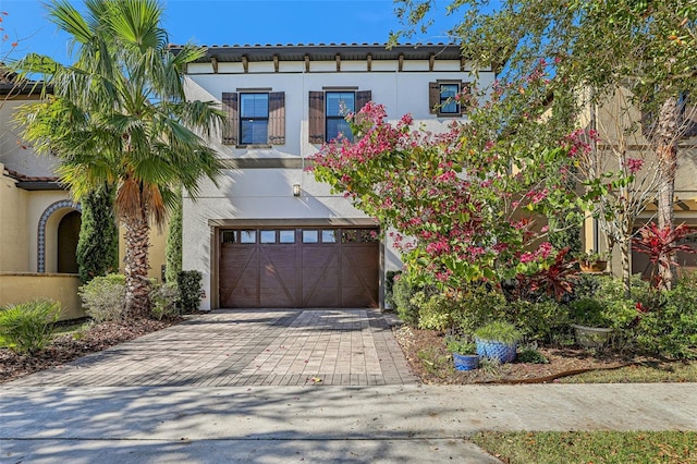 view of front of home featuring a garage