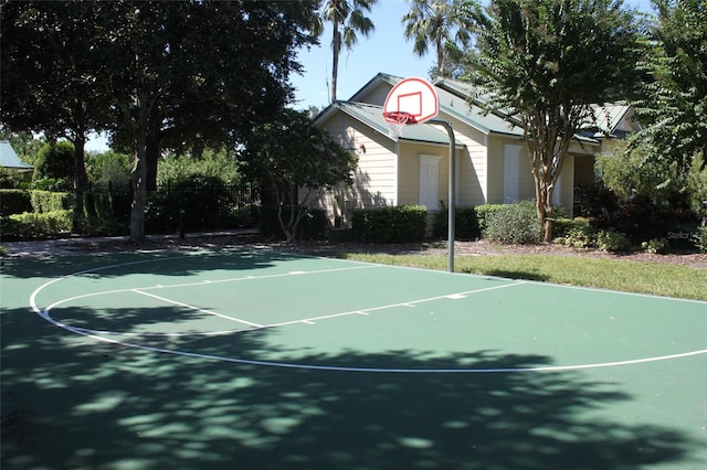 view of basketball court