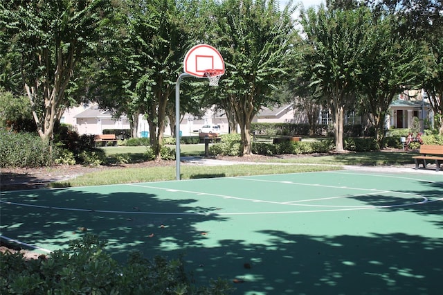 view of sport court