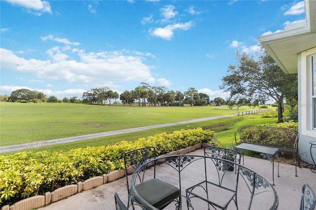 view of patio / terrace featuring outdoor dining area